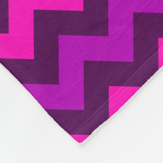Niedliche Lila Rosa Chevrons Kleines Fleece Blanke (Ecke)