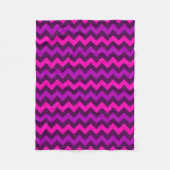 Niedliche Lila Rosa Chevrons Kleines Fleece Blanke (Vorderseite)