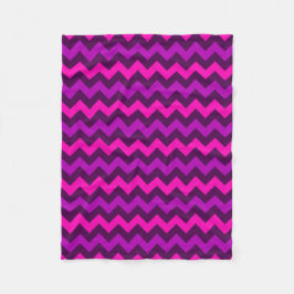 Niedliche Lila Rosa Chevrons Kleines Fleece Blanke