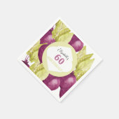 Niedliche Lila Rübenbäume Kunst, Dichtung und Musi Serviette (Ecke)