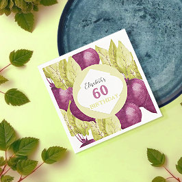 Niedliche Lila Rübenbäume Kunst, Dichtung und Musi Serviette