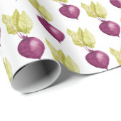 Niedliche Lila Rübenfarbe Vegan Geschenkpapier (Rolleneckpunkt)