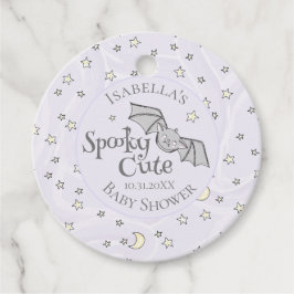 Niedliche Lila Spooky Niedliche Oktoberdusche Geschenkanhänger