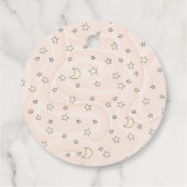 Niedliche Lila Spooky Niedliche Oktoberdusche Geschenkanhänger (Rückseite)