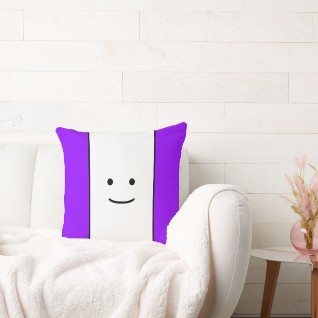 Niedliche Lila Streifen Kissen (Liege)