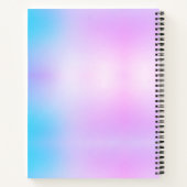 Niedliche lila Türkisfarben-Glitzer-Tropfen Notizblock (Rückseite)