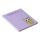 Niedliche Lila und gelbe Blütenkugel Notizblock (angewinkelt)