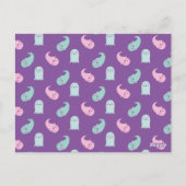 Niedliche lila und Pastellfarben zwischen Fotokart Postkarte (Rückseite)