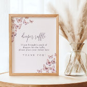 Niedliche Lila und rosa Schmetterlingsfleckenkleid Poster