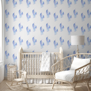 Niedliche Lila Unicorn Tapete