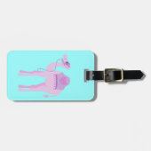 Niedliche lila Wasserladerampe Gepäckanhänger (Vorderseite horizontal)