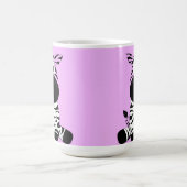 Niedliche lila Zebra-Tasse Kaffeetasse (Mittel)