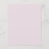 Niedliche Lilac Neutral Baby Dusche Einladung (Rückseite)