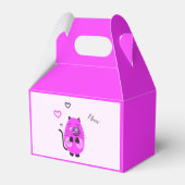 Niedliche Lilatkatze Geschenkschachtel (Rückseite)