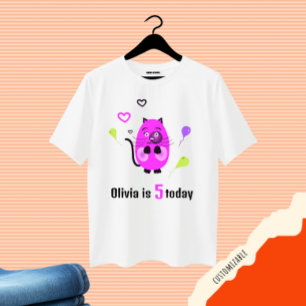 Niedliche Lilatkatze T-Shirt