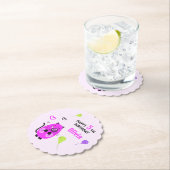 Niedliche Lilatkatze Untersetzer (Vor Ort)