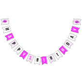 Niedliche Lilatkatze Wimpelkette (Alle)