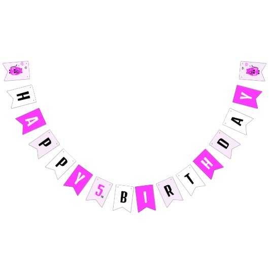 Niedliche Lilatkatze Wimpelkette (Alle)