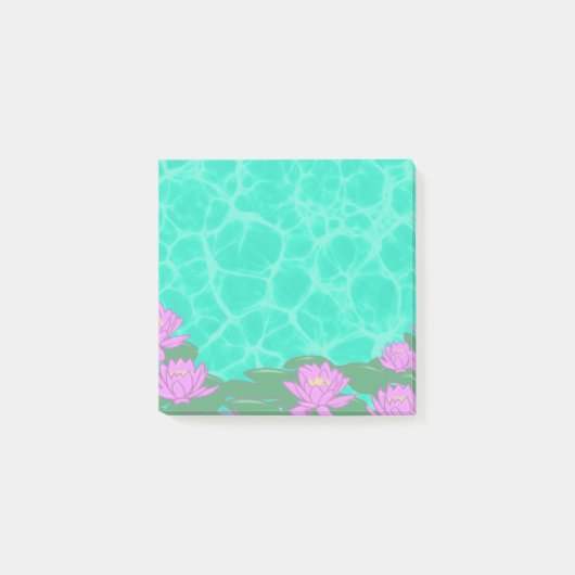Niedliche Lilypad Sticky Notes Post-it Klebezettel (Vorderseite)