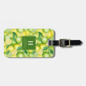 Niedliche Limonen-Gepäckmarke Gepäckanhänger (Vorderseite horizontal)