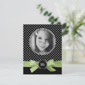 Niedliche Limones grünes Band des Einladung (Stehend Vorderseite)