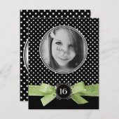 Niedliche Limones grünes Band des Einladung (Vorne/Hinten)