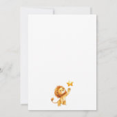 Niedliche Lion Baby Boy Schwangerschaft Ankündigung (Rückseite)