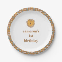 Niedliche Lion Baby Kids Animal Custom Birthday Pa