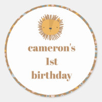 Niedliche Lion Baby Kids Animal Custom Birthday Pa