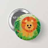 Niedliche Lion Button (Vorne & Hinten)