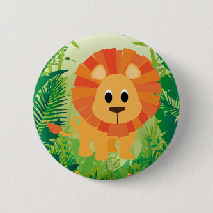 Niedliche Lion Button