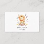 Niedliche Lion Cub Chilcare Business Card Visitenkarte (Vorderseite)
