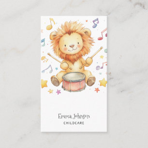 Niedliche Lion Cub Chilcare Business Card Visitenkarte