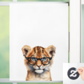 Niedliche Lion Cub Tragebrille Fensteraufkleber (Zuhause)