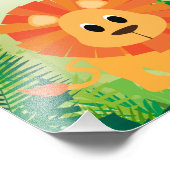 Niedliche Lion Fotodruck (Ecke)