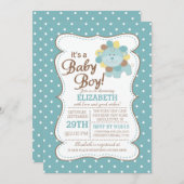 Niedliche Lion Jungle Safari Kinderdusche Einladun Einladung (Vorne/Hinten)