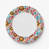 niedliche Lion-Kinderbild Pappteller (Vorderseite)