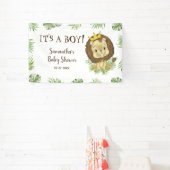 Niedliche Lion King Baby Dusche Thema Es ist ein J Banner (InSitu)