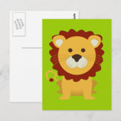 Niedliche Lion Postkarte (Vorne/Hinten)