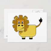 Niedliche Lion Postkarte (Vorne/Hinten)