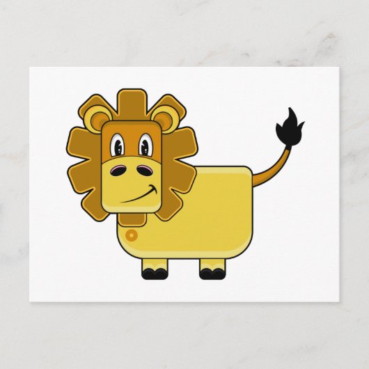 Niedliche Lion Postkarte (Vorderseite)