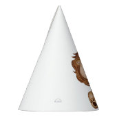 Niedliche Lion Wild One Jungle Animal Birthday Boy Partyhütchen (Links)