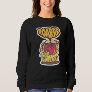 Niedliche Lion Wildlife Animals Jungles King Roarr Sweatshirt