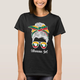 Niedliche litauische Girl Litauen Flagge Litauisch T-Shirt
