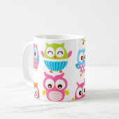 Niedliche Litte Eulen Kaffeetasse (Vorderseite Links)