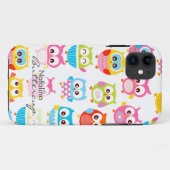 Niedliche Litte Eulen personalisiert Case-Mate iPhone Hülle (Rückseite (Horizontal))