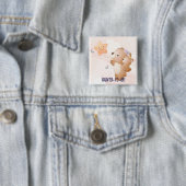 Niedliche Little Blue Aunty als Niedliche Baby-Dus Button (Beispiel)