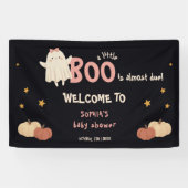 Niedliche Little Boo Girl Halloween Kinderdusche E Banner (Horizontal)