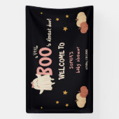 Niedliche Little Boo Girl Halloween Kinderdusche E Banner (Vertikal)