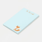 Niedliche Little Fox Post-it®-Notizen Post-it Klebezettel (angewinkelt)